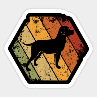 Cool Dog Retro Icon Vintage Symbol Sticker